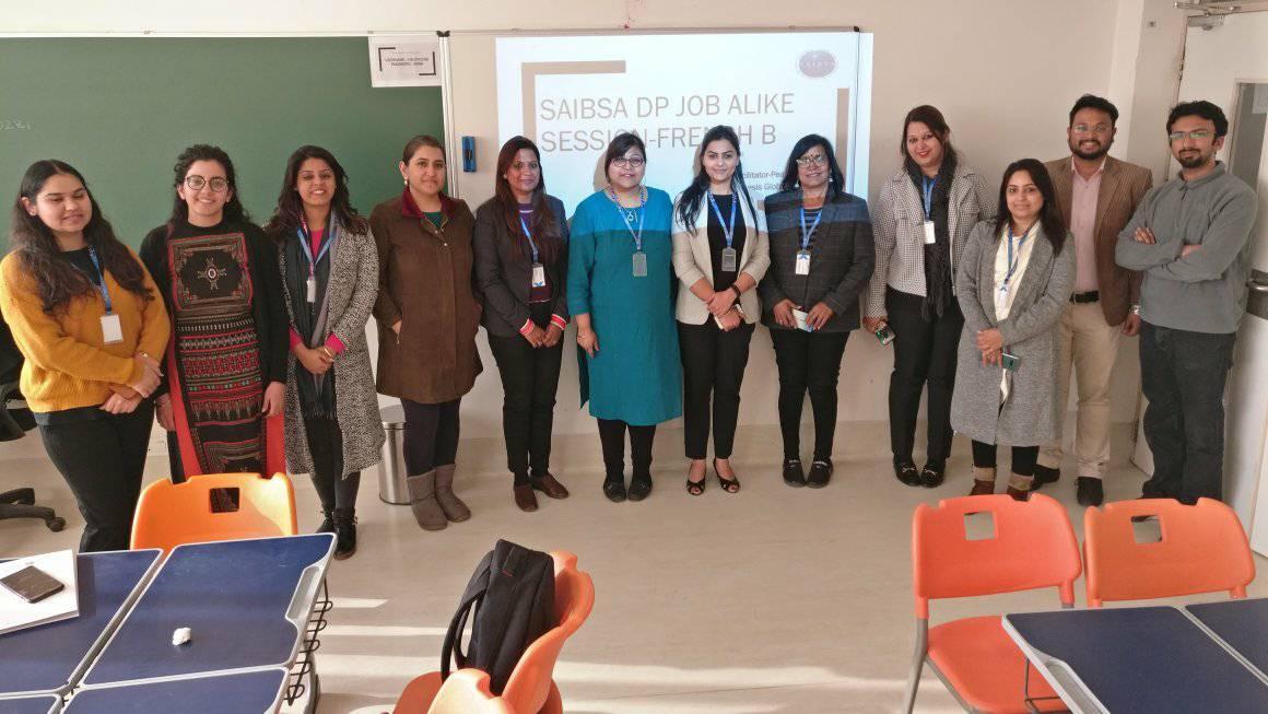 Educators gathered for a French teaching workshop